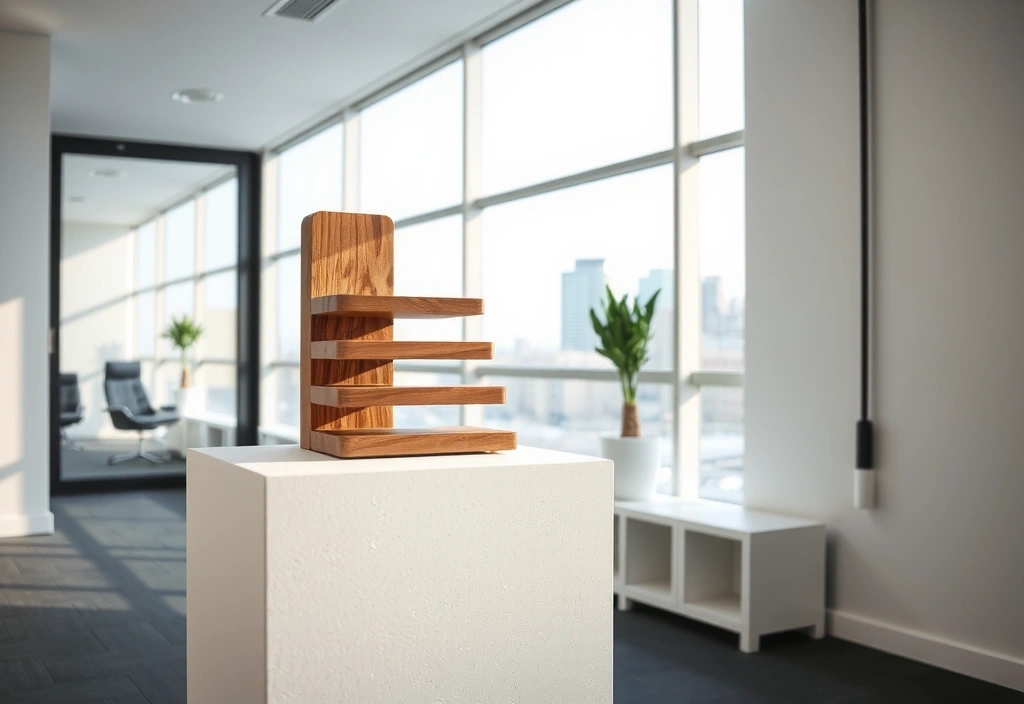 Symbolic corporate progress metaphor